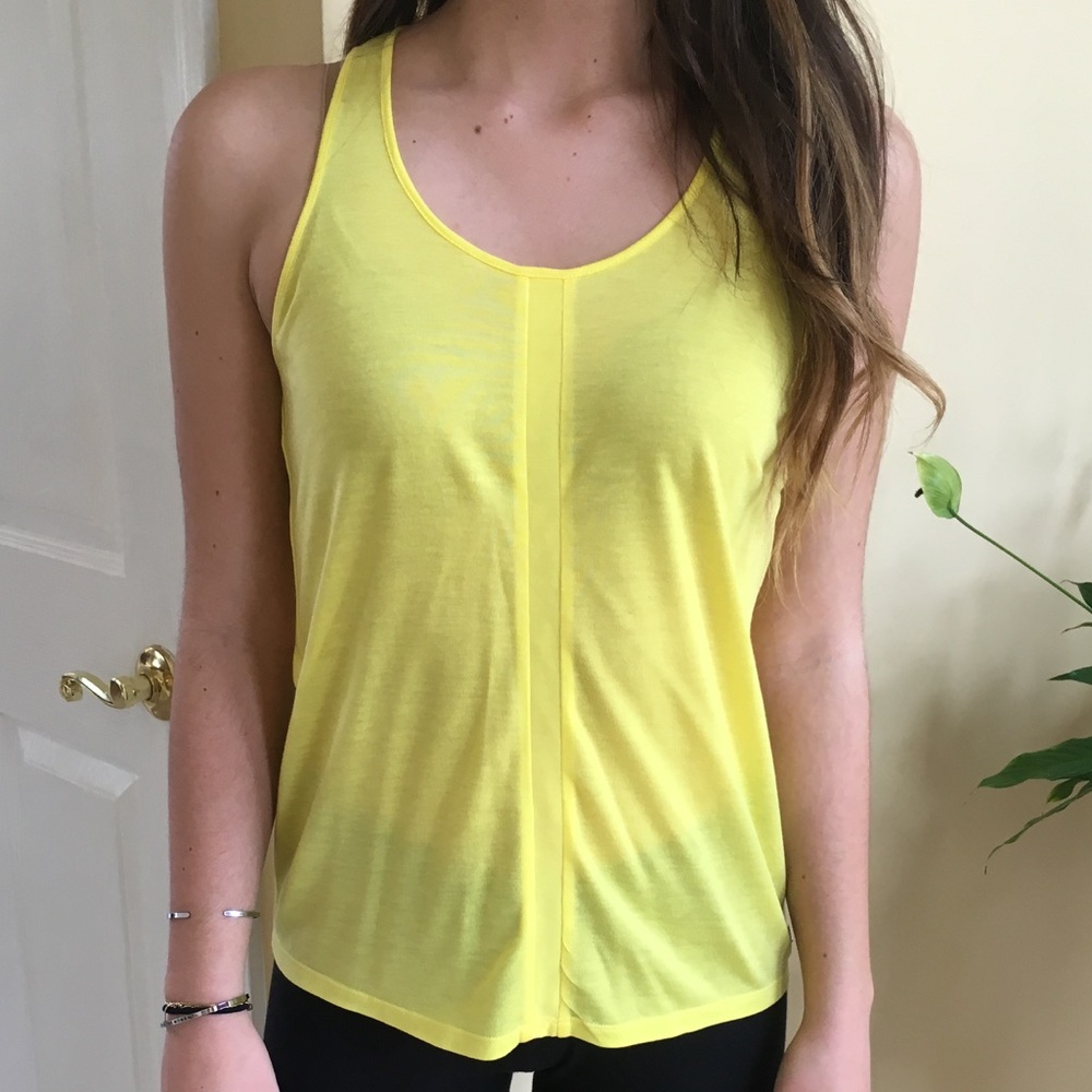 Armani Exchange Yellow Tank Top